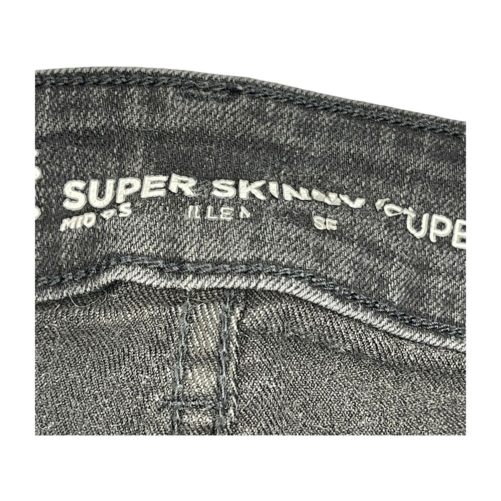 Old Navy Jeans Women's 16 Black Denim Cotton Super Skinny Leg Classic Mid-Rise - Picture 8 of 8